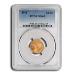 1915 $2.50 Indian Gold Quarter Eagle MS-65 PCGS