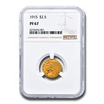 1915 $2.50 Indian Gold Quarter Eagle PF-67 NGC