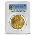 1915 $20 St Gaudens Gold Double Eagle MS-62 PCGS