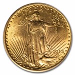 1915 $20 St Gaudens Gold Double Eagle MS-64 PCGS