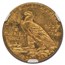 1915 $5 Indian Gold Half Eagle MS-62 NGC