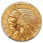 1915 $5 Indian Gold Half Eagle MS-62 PCGS