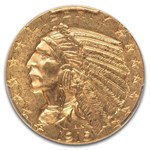 1915 $5 Indian Gold Half Eagle MS-62+ PCGS