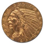 1915 $5 Indian Gold Half Eagle MS-63 PCGS