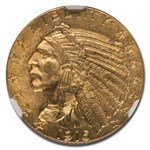 1915 $5 Indian Gold Half Eagle MS-64 NGC CAC