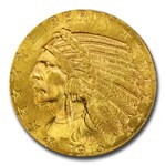 1915 $5 Indian Gold Half Eagle MS-64+ PCGS CAC