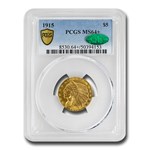 1915 $5 Indian Gold Half Eagle MS-64+ PCGS CAC