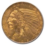 1915 $5 Indian Gold Half Eagle MS-64 PCGS