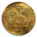 1915 Austria Gold 1 Ducat BU-Prooflike (Abrasions)