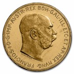1915 Austria Gold 100 Corona Proof (Restrike)