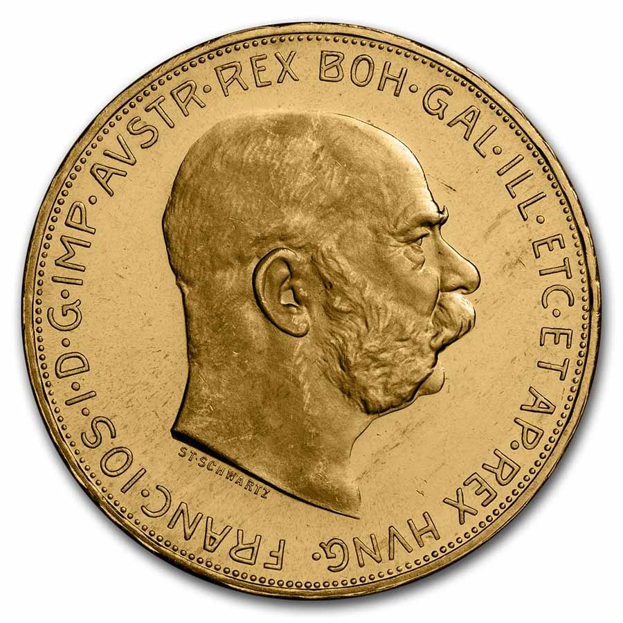 1915 Austria Gold 100 Corona Proof (Restrike)