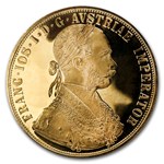 1915 Austria Gold 4 Ducat AU-BU
