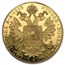 1915 Austria Gold Modern Restrike 4 Ducat BU (Coin Only)