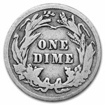 1915 Barber Dime 50-Coin Roll Avg Circ