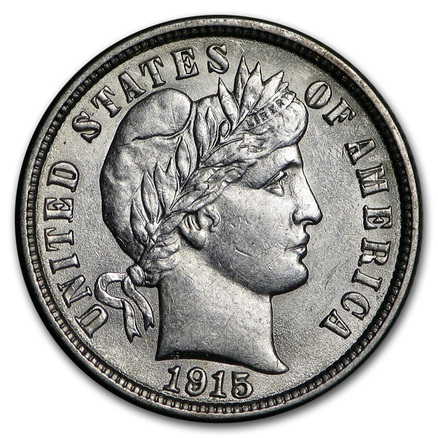 1915 Barber Dime AU