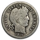 1915 Barber Dime Good/VG
