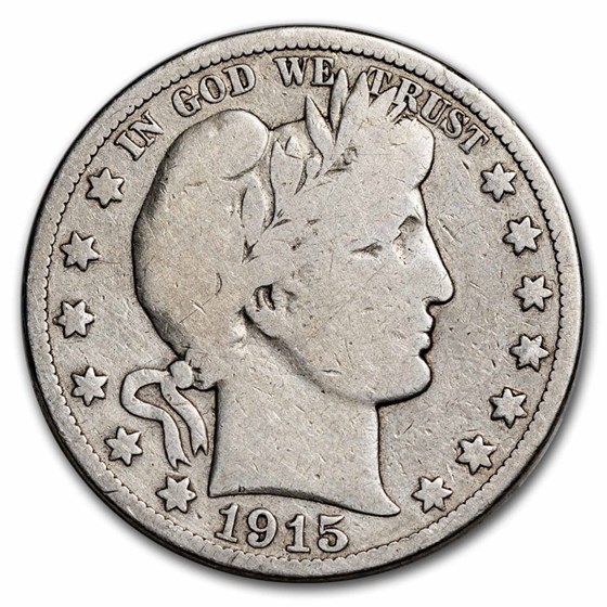1915 Barber Half Dollar AG 1915 Barber Half Dollar AG