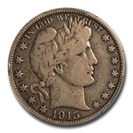 1915 Barber Half Dollar Fine-12 PCGS