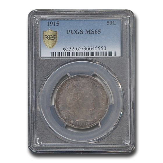 1915 Barber Half Dollar MS-65 PCGS 1915 Barber Half Dollar MS-65 PCGS