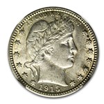 1915 Barber Quarter AU-58 NGC