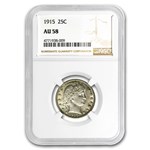 1915 Barber Quarter AU-58 NGC