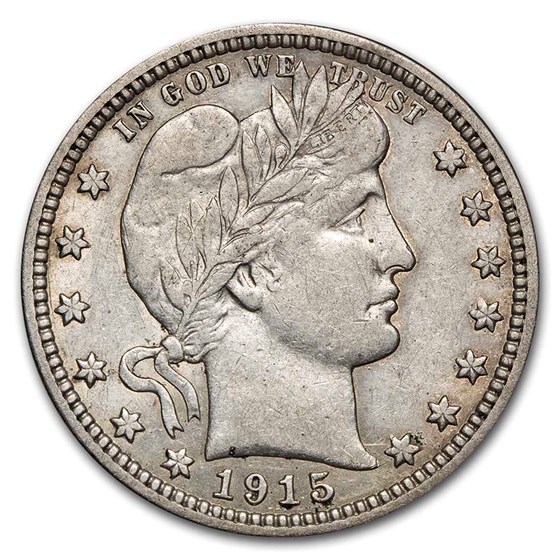 1915 Barber Quarter AU 1915 Barber Quarter AU