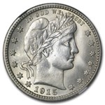 1915 Barber Quarter MS-64 NGC