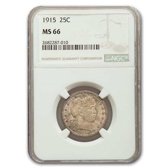1915 Barber Quarter MS-66 NGC 1915 Barber Quarter MS-66 NGC