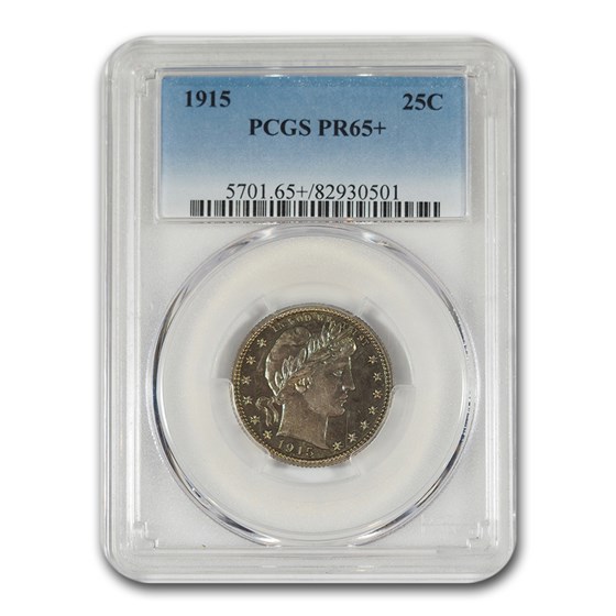 1915 Barber Quarter PR-65+ PCGS 1915 Barber Quarter PR-65+ PCGS