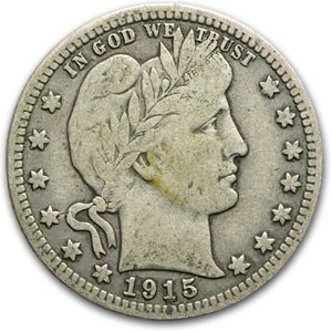 1915 Barber Quarter VF