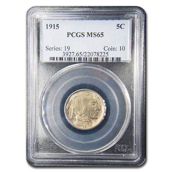 1915 Buffalo Nickel MS-65 PCGS 1915 Buffalo Nickel MS-65 PCGS
