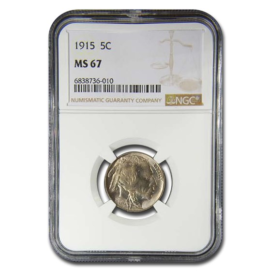 1915 Buffalo Nickel MS-67 NGC 1915 Buffalo Nickel MS-67 NGC