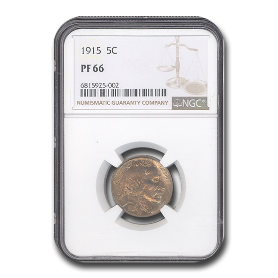 1915 Buffalo Nickel PF-66 NGC 1915 Buffalo Nickel PF-66 NGC