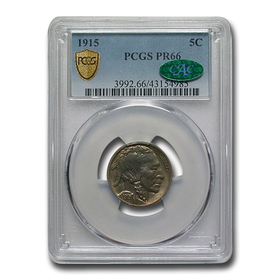 1915 Buffalo Nickel PR-66 PCGS CAC 1915 Buffalo Nickel PR-66 PCGS CAC
