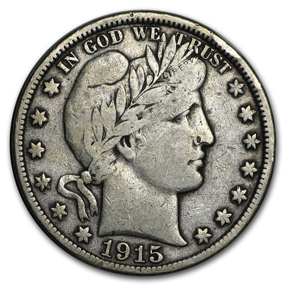 1915-D Barber Half Dollar Fine 1915-D Barber Half Dollar Fine
