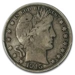 1915-D Barber Half Dollar VF-25 PCGS