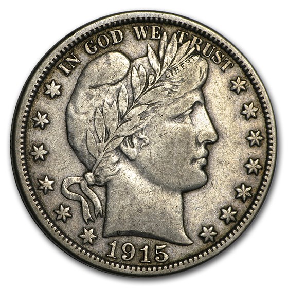 1915-D Barber Half Dollar VF 1915-D Barber Half Dollar VF