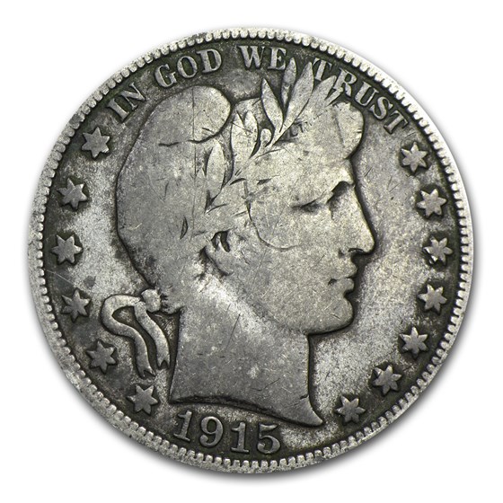 1915-D Barber Half Dollar VG 1915-D Barber Half Dollar VG