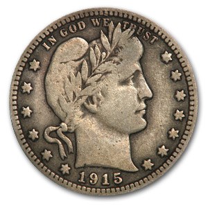 1915-D Barber Quarter Fine 1915-D Barber Quarter Fine