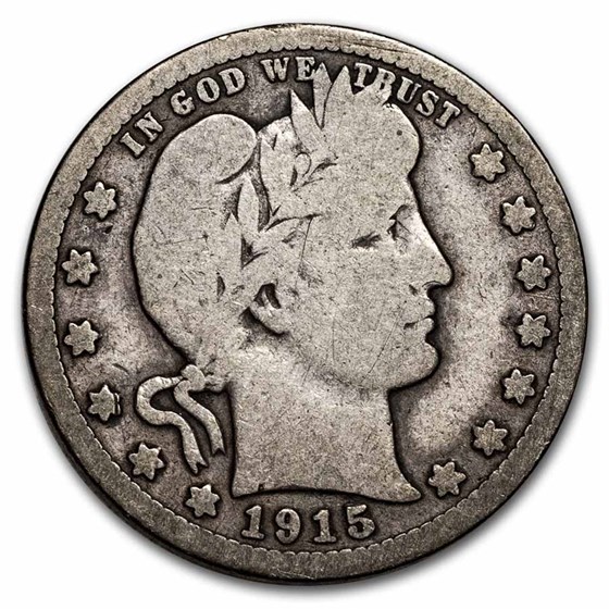 1915-D Barber Quarter Good/VG 1915-D Barber Quarter Good/VG