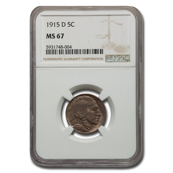 1915-D Buffalo Nickel MS-67 NGC 1915-D Buffalo Nickel MS-67 NGC