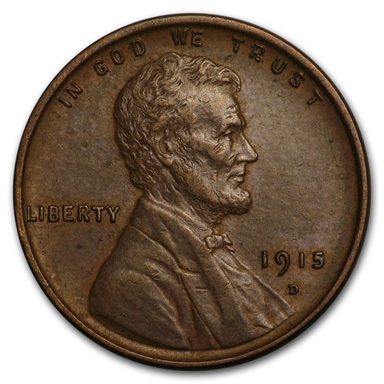 1915-D Lincoln Cent AU 1915-D Lincoln Cent AU