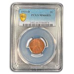 1915-D Lincoln Cent MS-66 PCGS (Red)