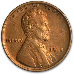 1915-D Lincoln Cent XF Details 1915-D Lincoln Cent XF Details