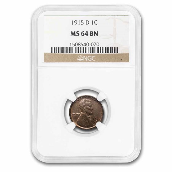 1915-D Lincoln Cent MS-64 NGC (Brown) 1915-D Lincoln Cent MS-64 NGC (Brown)