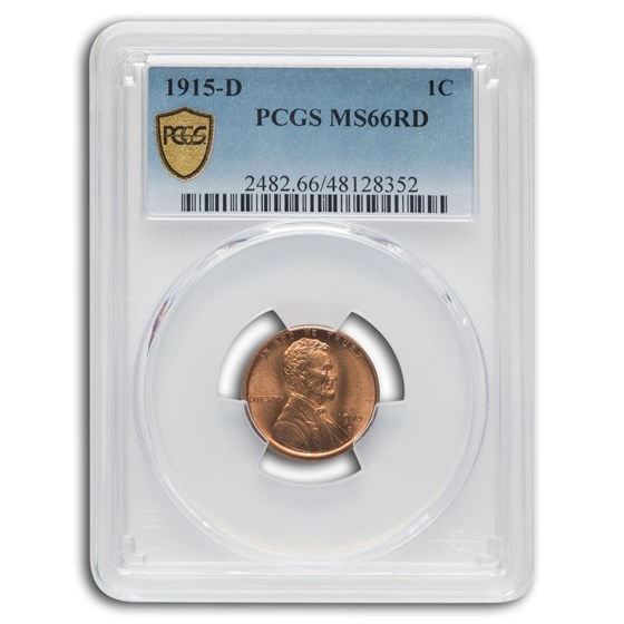 1915-D Lincoln Cent MS-66 PCGS (Red) 1915-D Lincoln Cent MS-66 PCGS (Red)