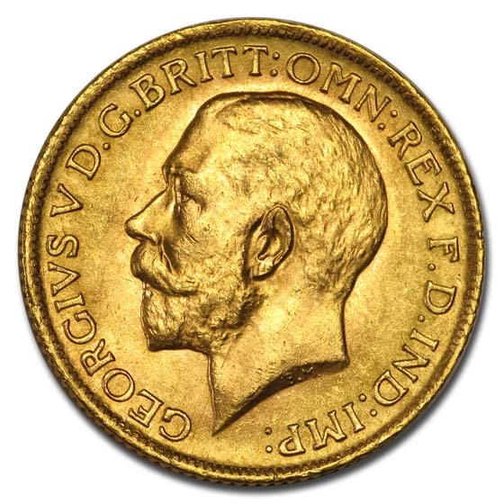 1915 Great Britain Gold Sovereign George V BU