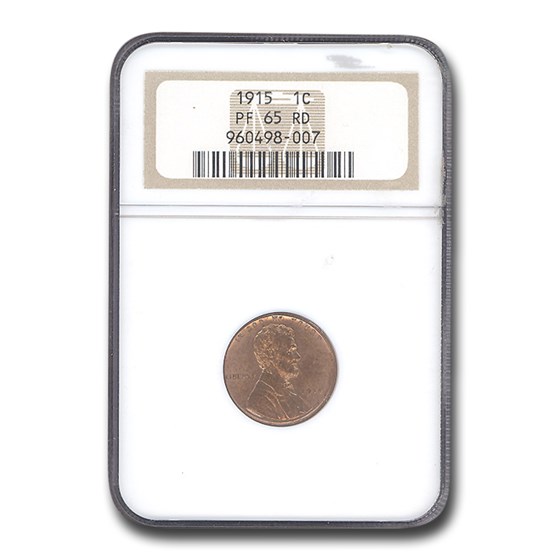 1915 Lincoln Cent PF-65 NGC (Red) 1915 Lincoln Cent PF-65 NGC (Red)