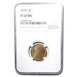 1915 Lincoln Cent PF-67 NGC (Brown)