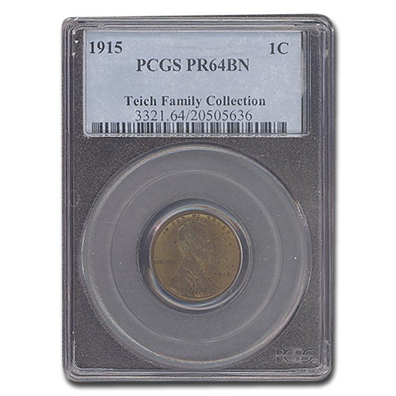 1915 Lincoln Cent PR-64 PCGS (Brown) 1915 Lincoln Cent PR-64 PCGS (Brown)